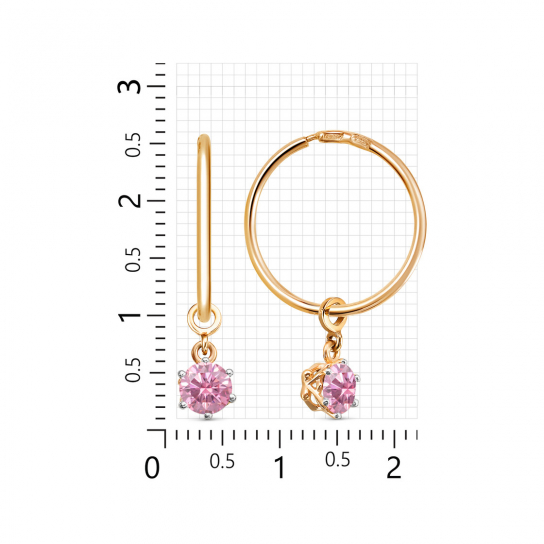 Серьги-конго из серебра