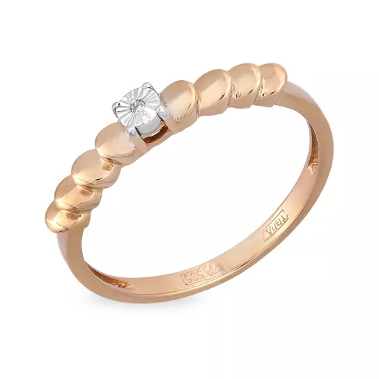 Кольцо с бриллиантами из золота