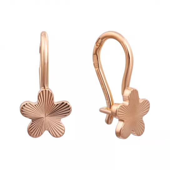 Серьги детские из золота