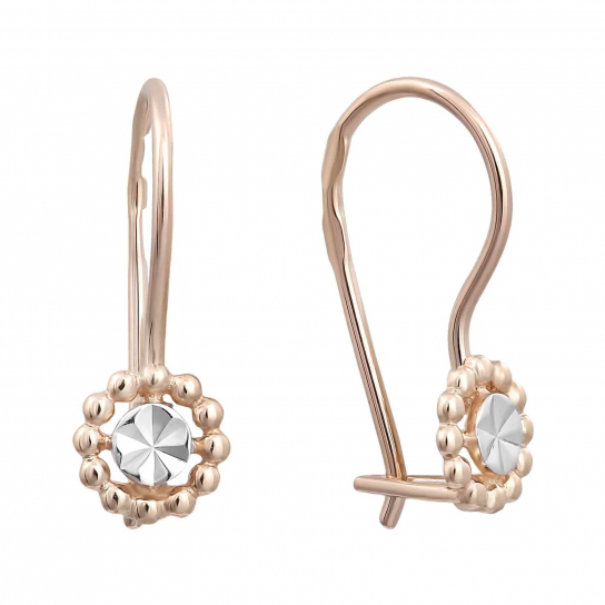 Серьги детские из золота