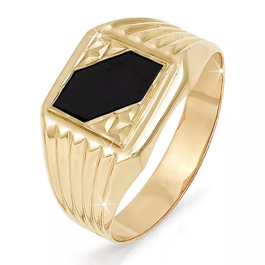 Кольцо с фианитом из золота