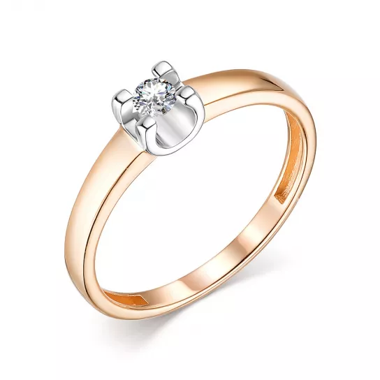 Кольцо с бриллиантами из золота