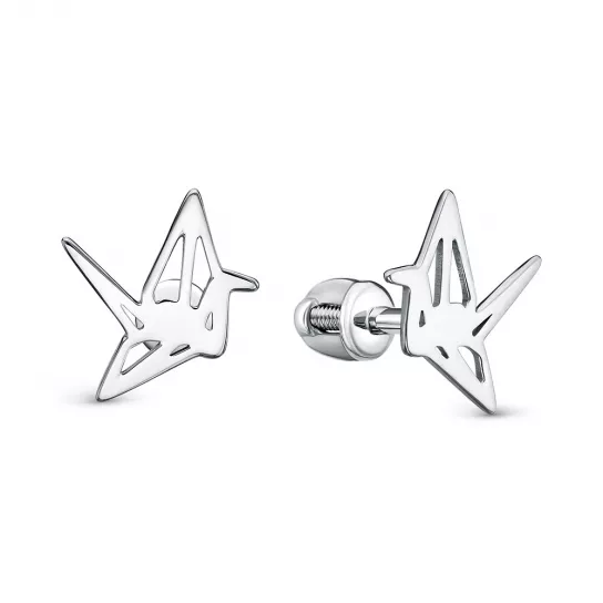Серьги детские из серебра