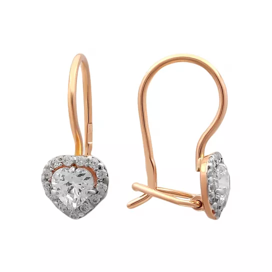 Серьги детские из золота