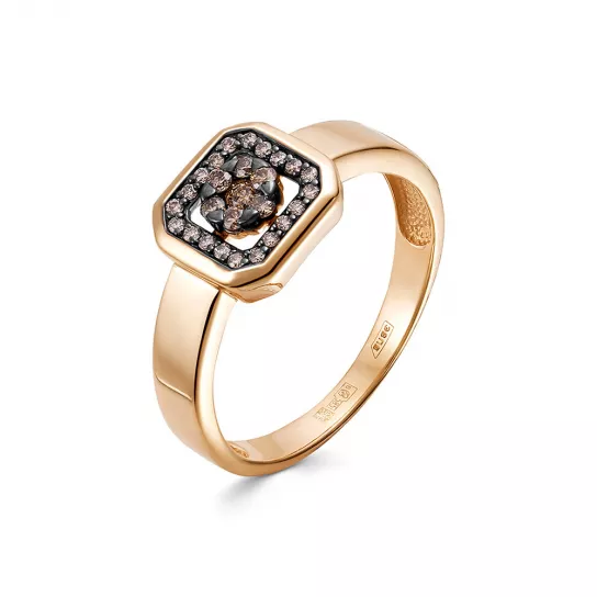 Кольцо с бриллиантами из золота