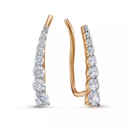 Серьги-кафы из золота