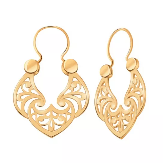 Серьги-калачи из золота