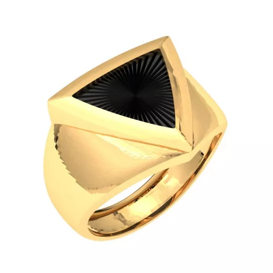 Кольцо-печатка из золота