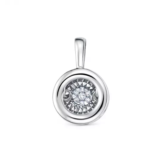 Подвеска с бриллиантами из золота