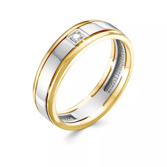 Кольцо с бриллиантами из золота